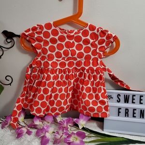 Savannah Orange Polkadot Dress